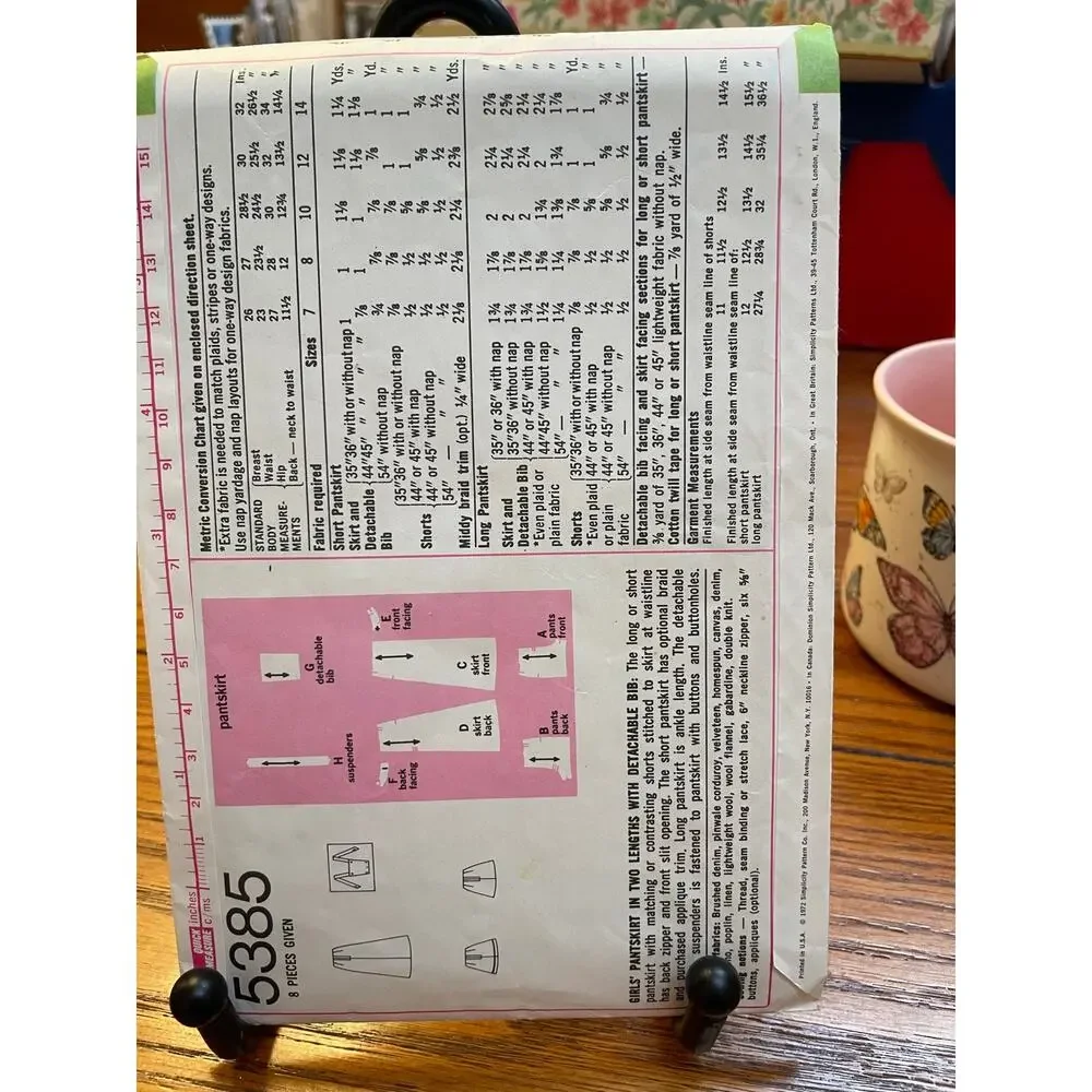 Vintage Sewing Pattern Lot of 7 McCall’s & Simplicity 1970s Misses Girls